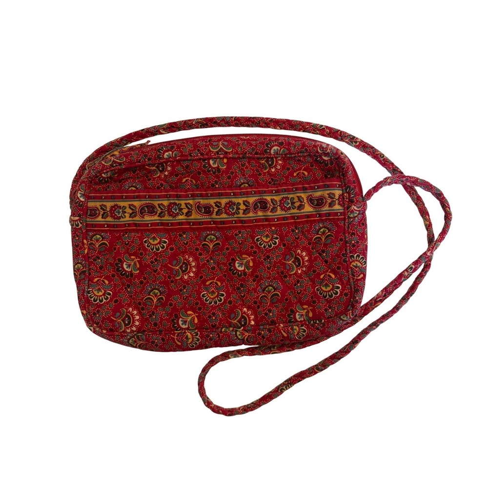 Vintage Vera Bradley Red Crossbody Bag Purse Retired Made In USA 90s
